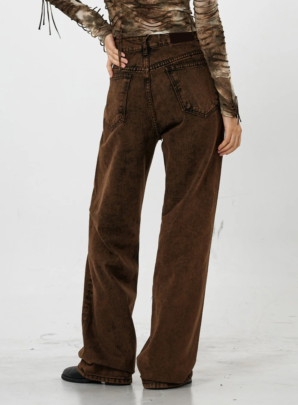 Washing Wide Jeans Unisex CS21 - Image 6