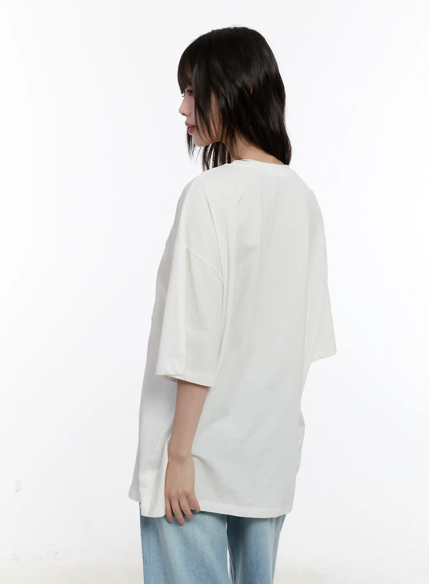 Whimsical Embroidered Oversized T-Shirt CL507 - Image 8