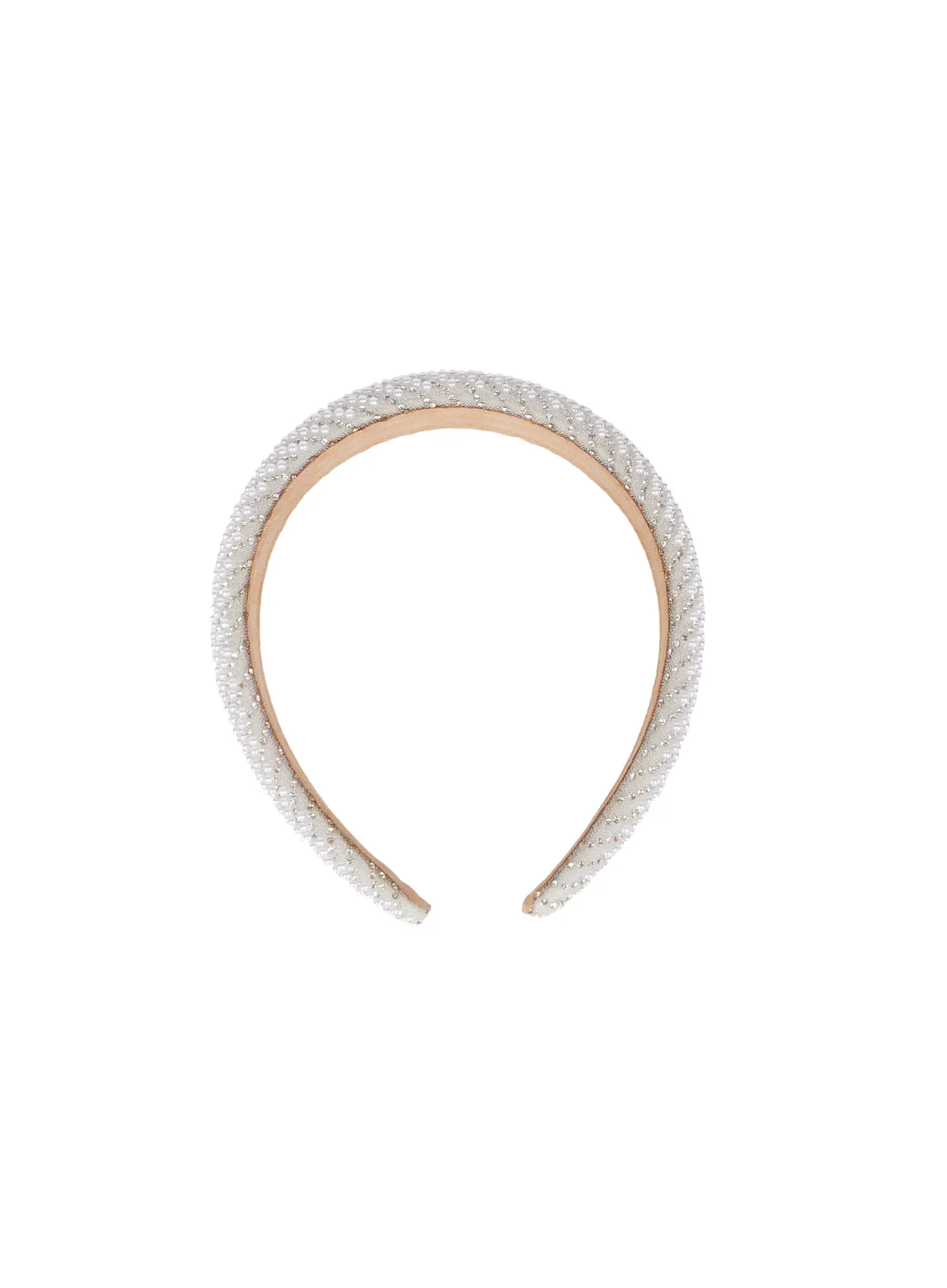 White Cubic Headband CD514 - Image 4