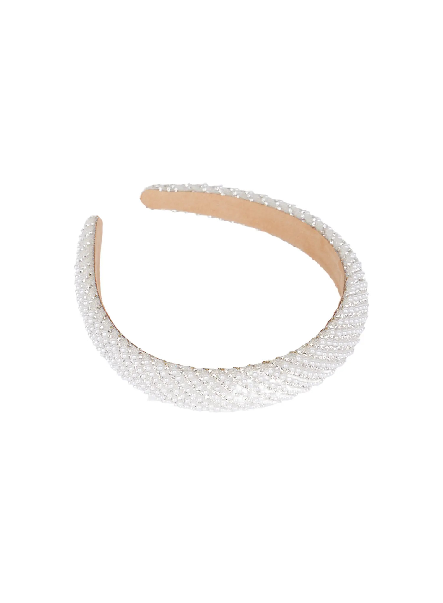 White Cubic Headband CD514 - Image 5