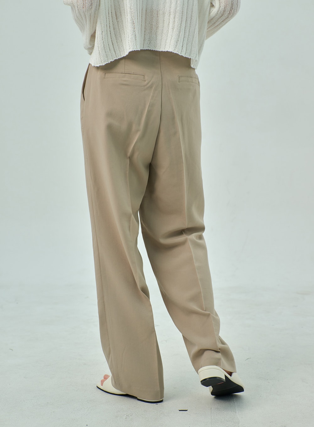 Wide Basic Tailored Pants OY310 - Image 4