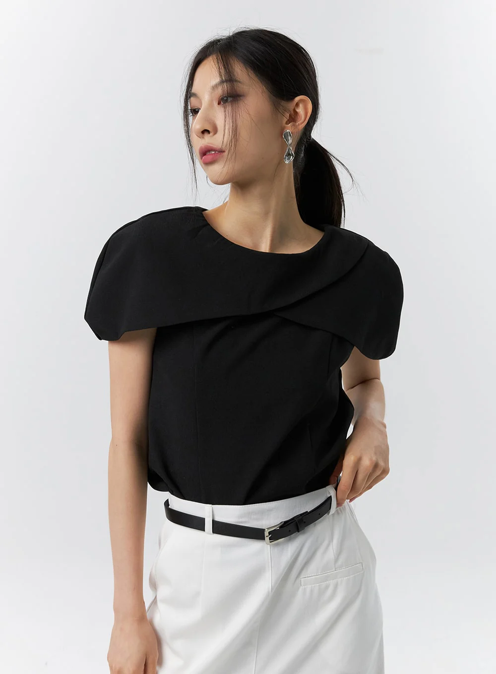 Wide Collar Blouse IL326 - Image 6