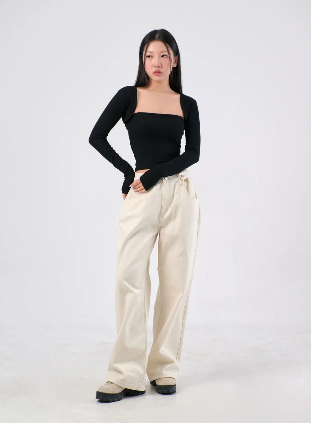 Wide Cotton Pants IA305 - Image 2