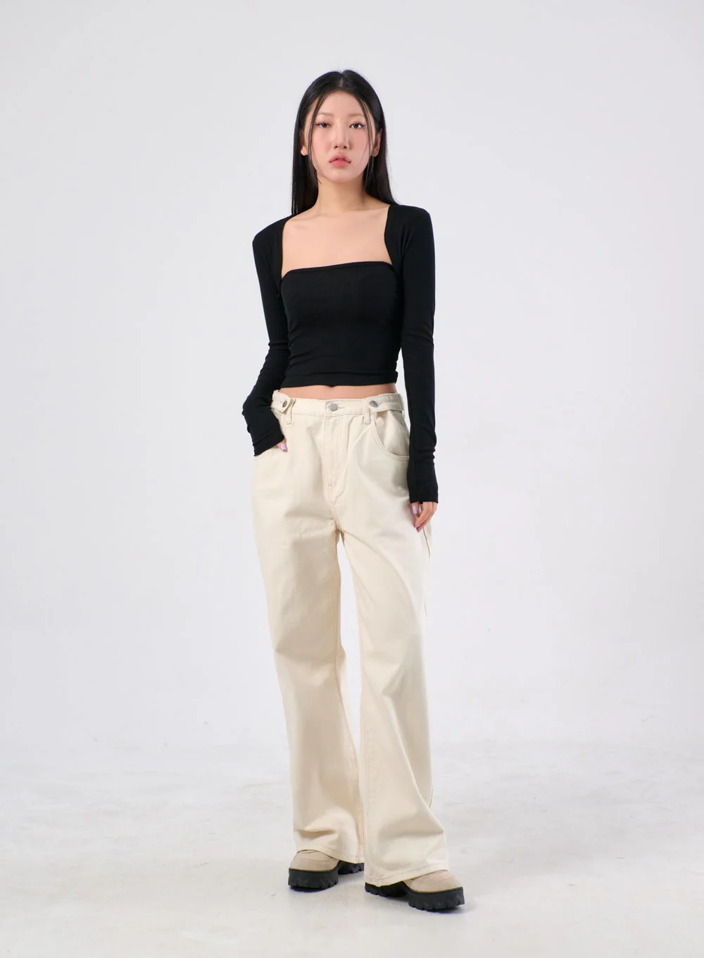 Wide Cotton Pants IA305 - Image 3