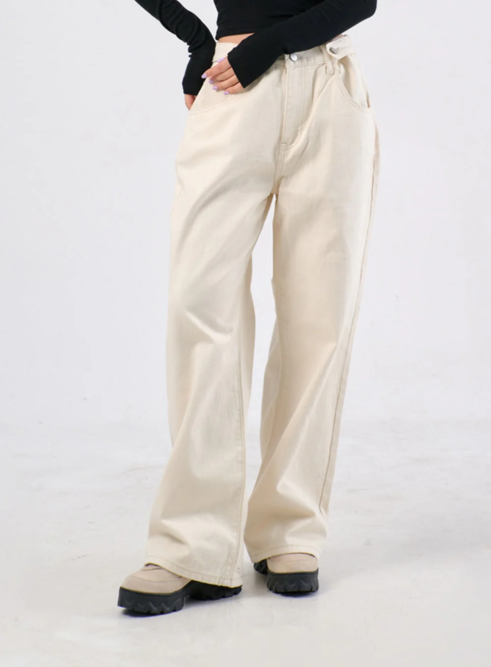 Wide Cotton Pants IA305 - Image 7