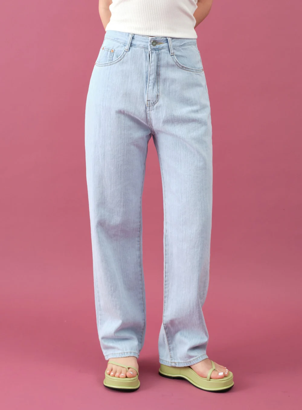 Wide Denim Pants for Summer CM12 - Image 9