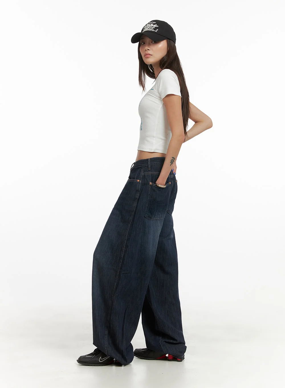 Wide Fit Baggy Jeans CY423 - Image 5