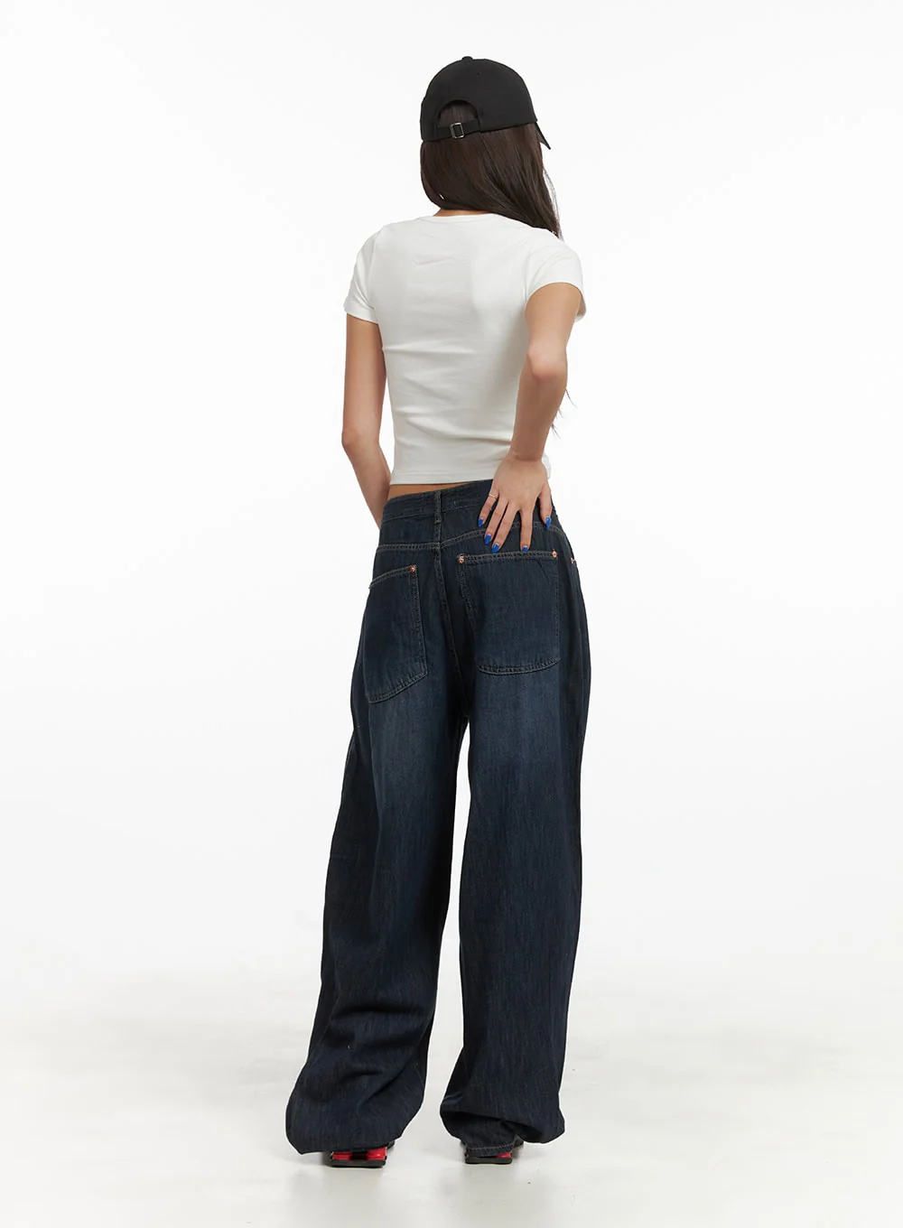 Wide Fit Baggy Jeans CY423 - Image 7