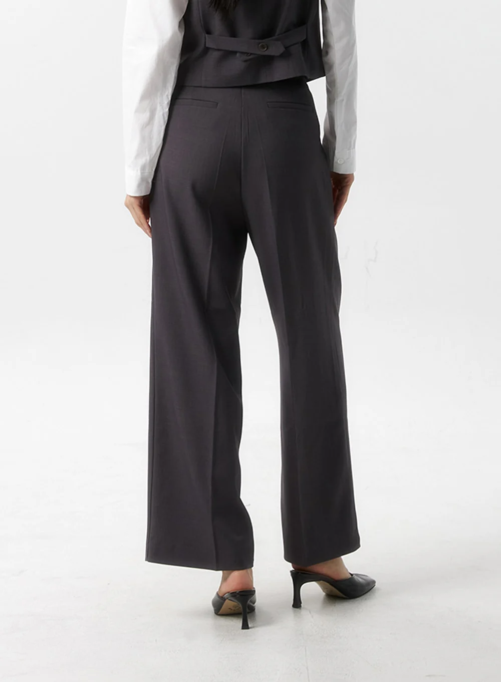 Wide Fit Tailored Pants IS315 - Image 5