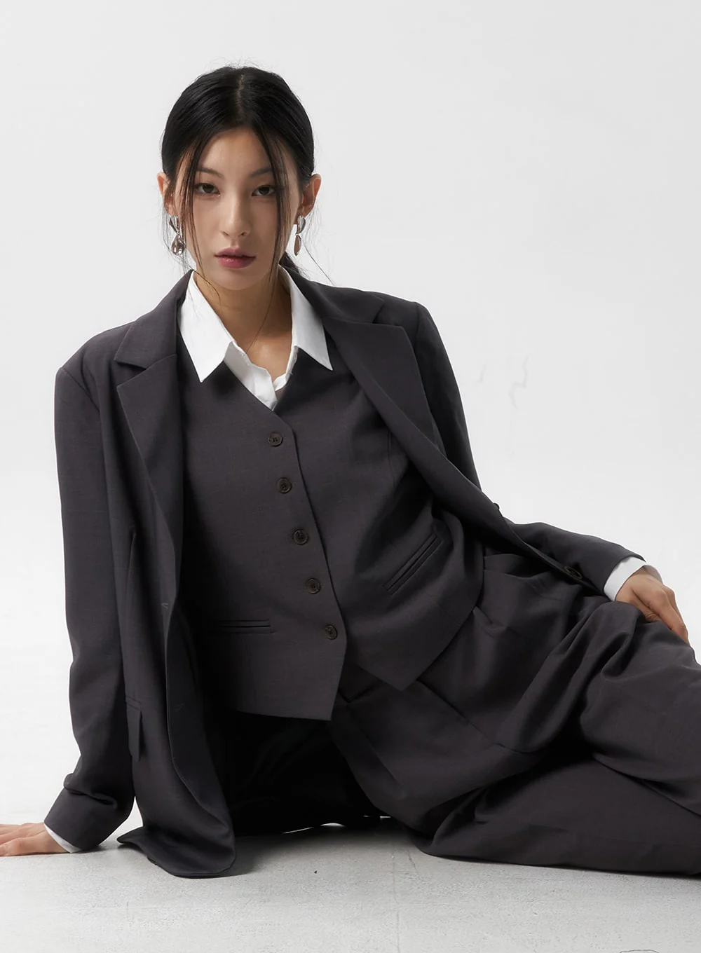 Wide Fit Tailored Pants IS315 - Image 8