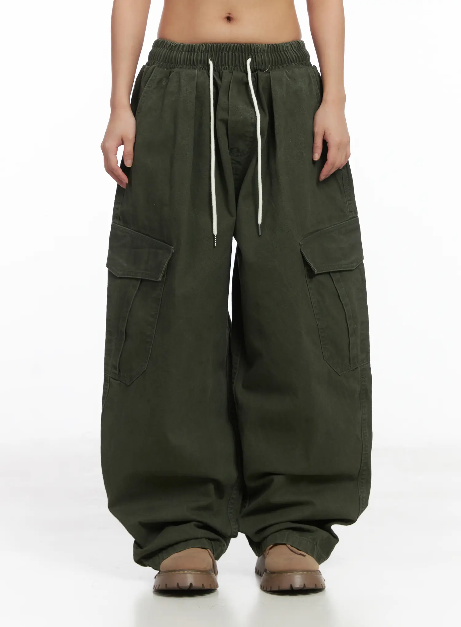 Wide Leg Cargo Pants CJ513 - Image 2