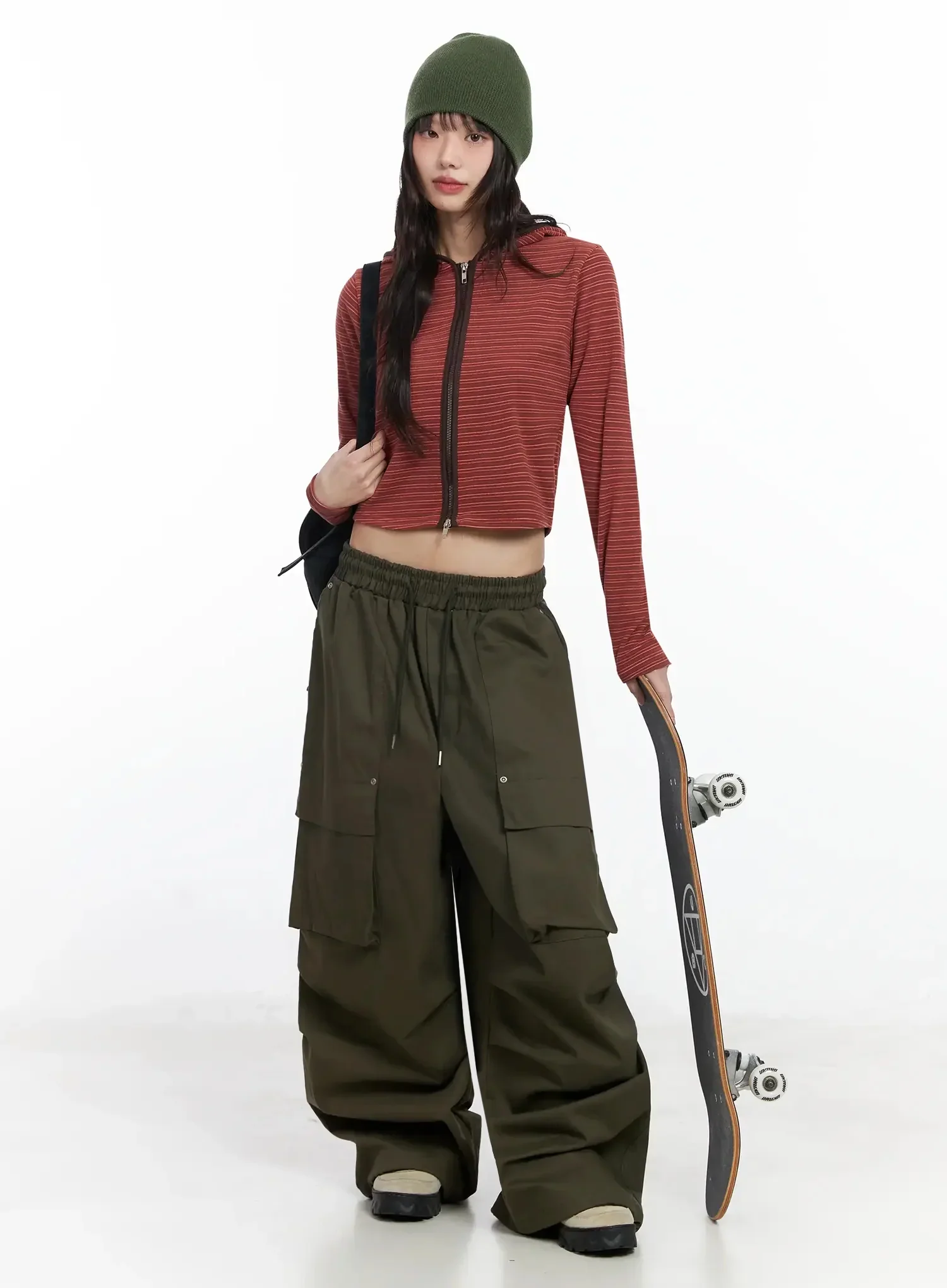 Wide Leg Cargo Pants F516 - Image 13