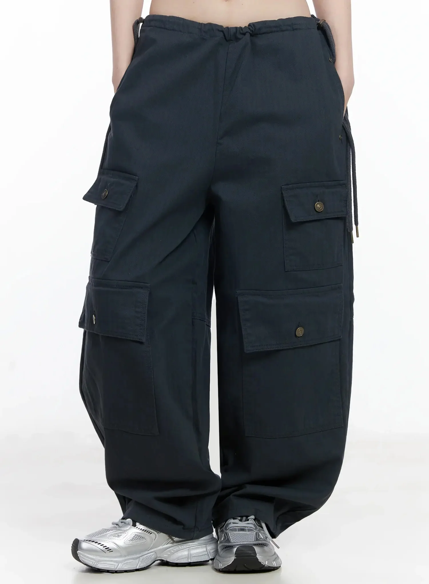 Wide Leg Cargo Pants IJ528 - Image 5