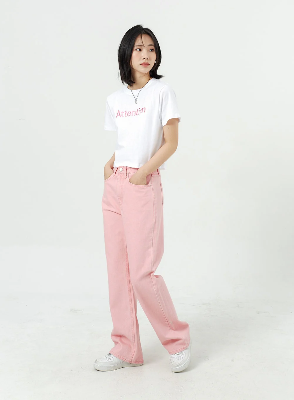 Wide Leg Cotton Pants OM313 - Image 6
