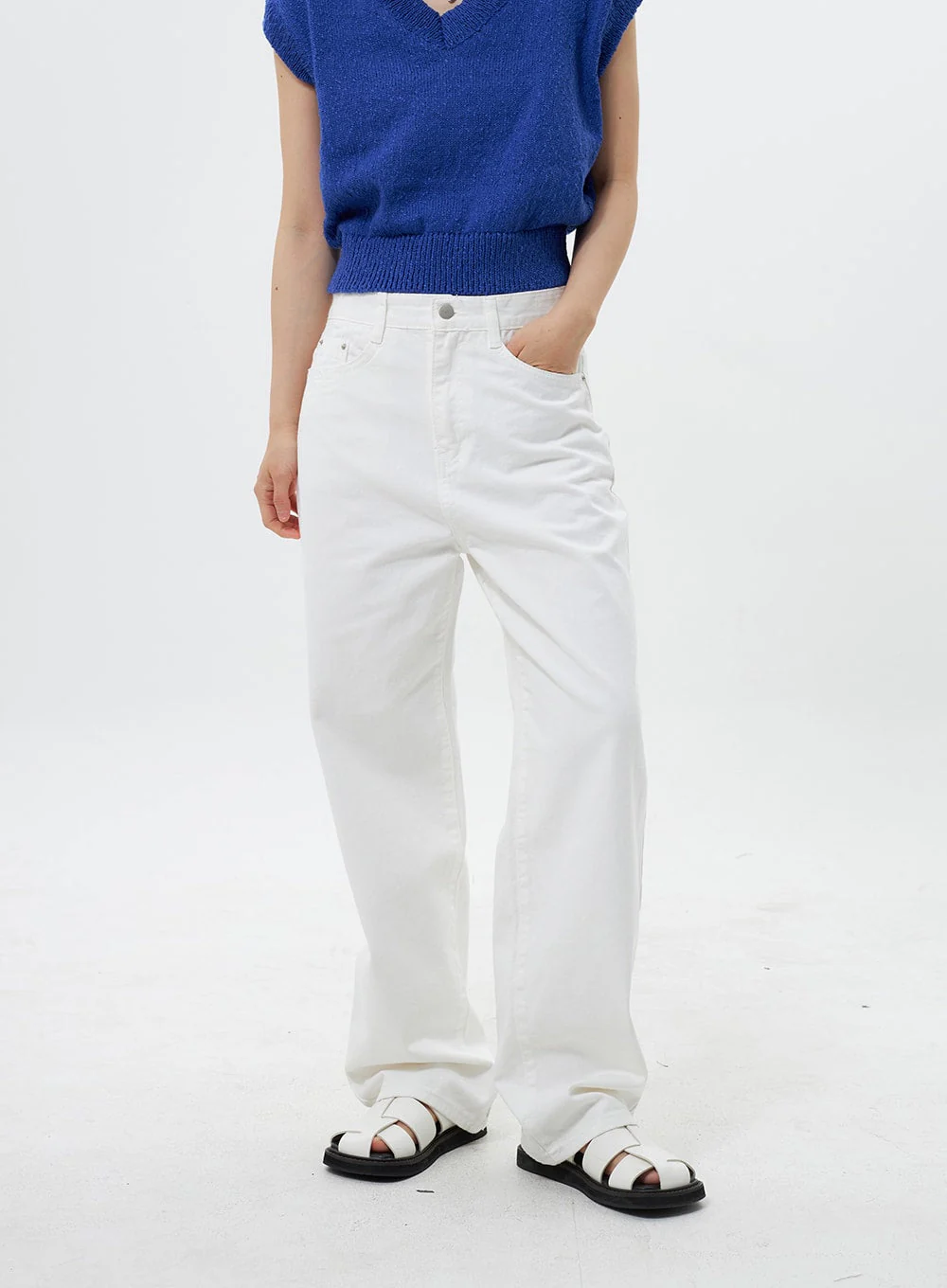 Wide Leg Cotton Pants OY304 - Image 5
