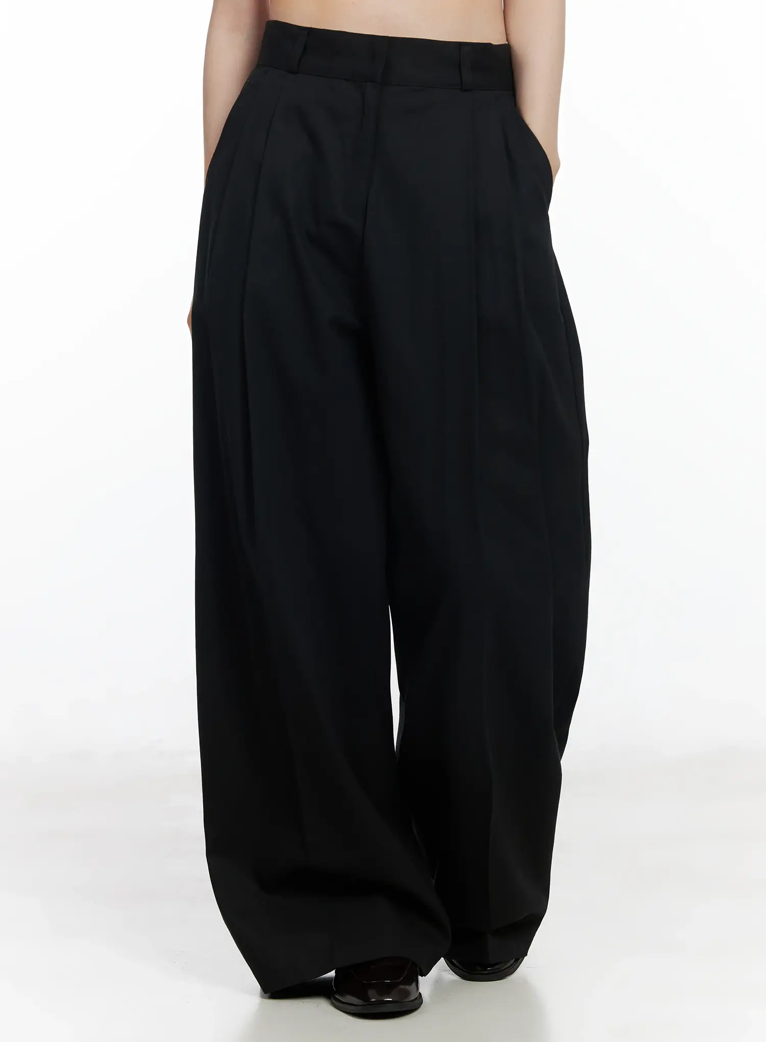 Wide-Leg Cotton Trousers IF520