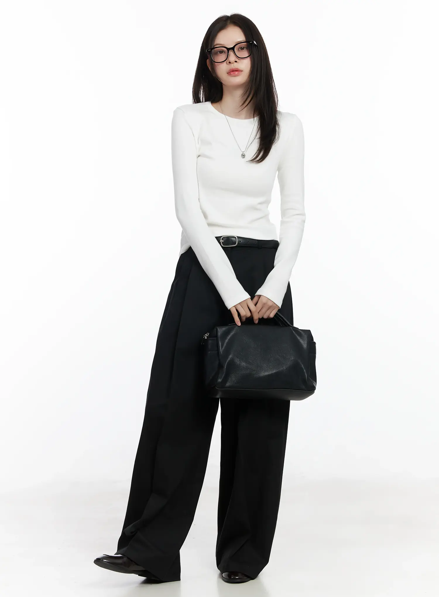 Wide-Leg Cotton Trousers IF520 - Image 11