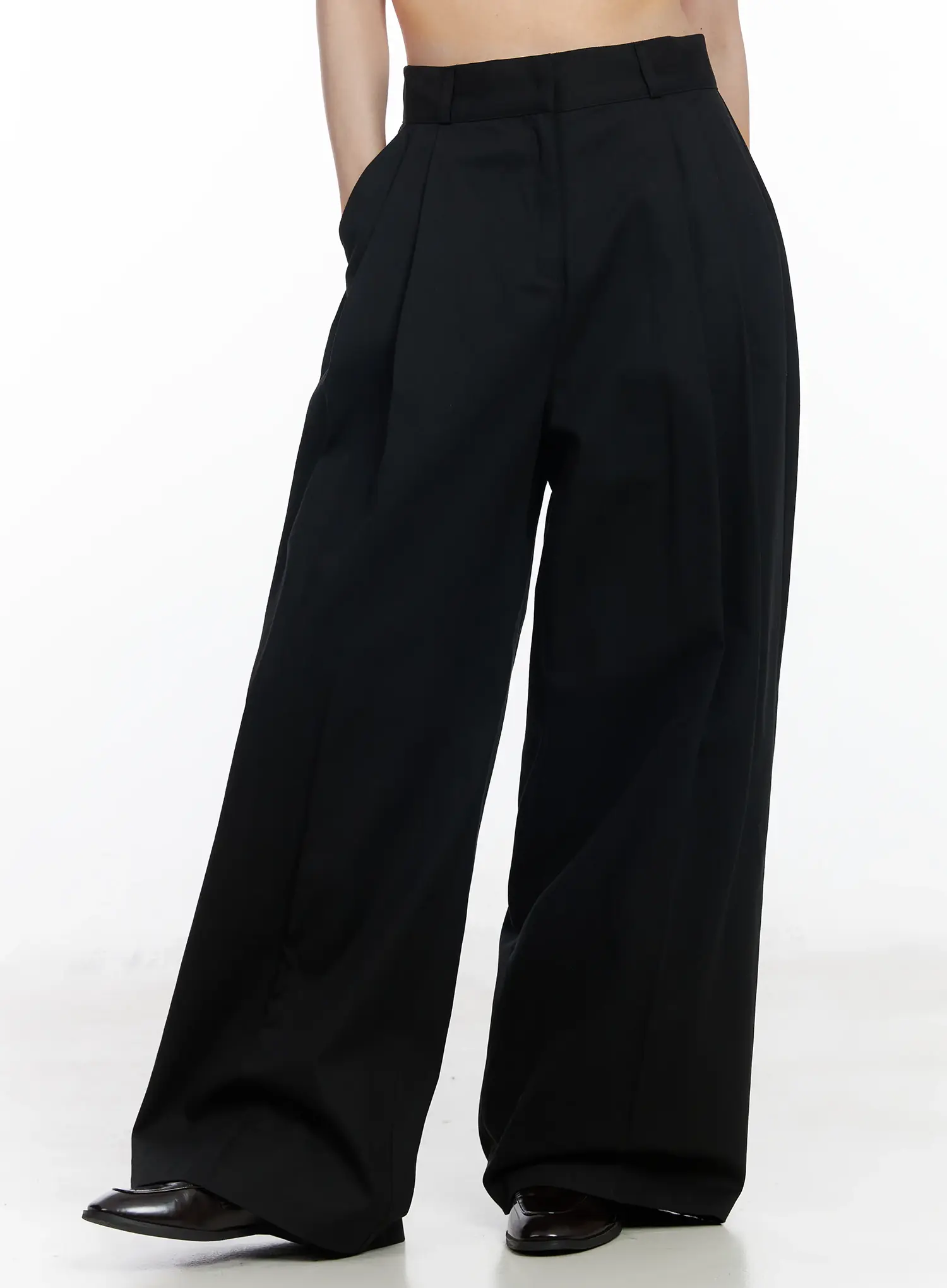 Wide-Leg Cotton Trousers IF520 - Image 3