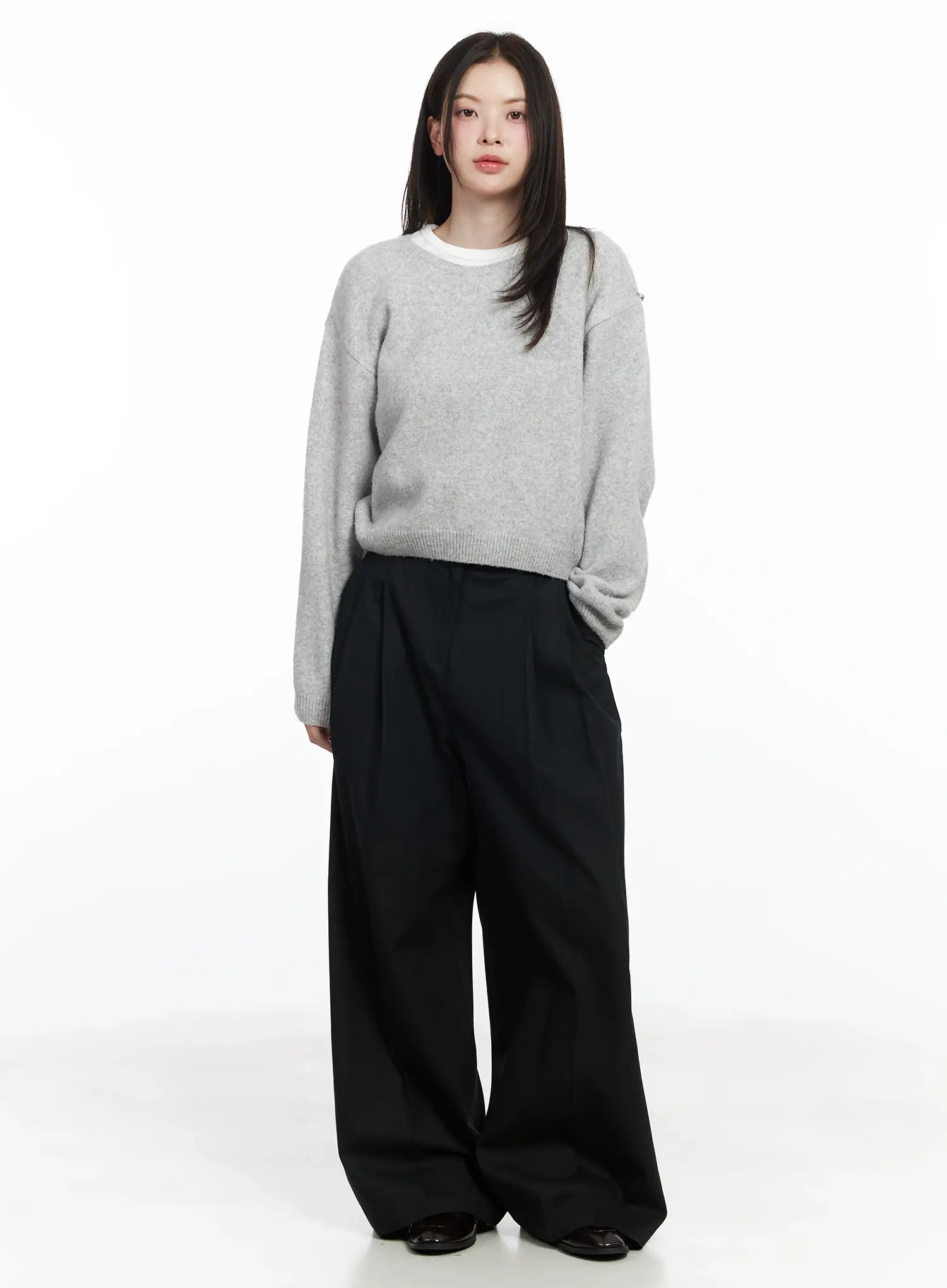 Wide-Leg Cotton Trousers IF520 - Image 6