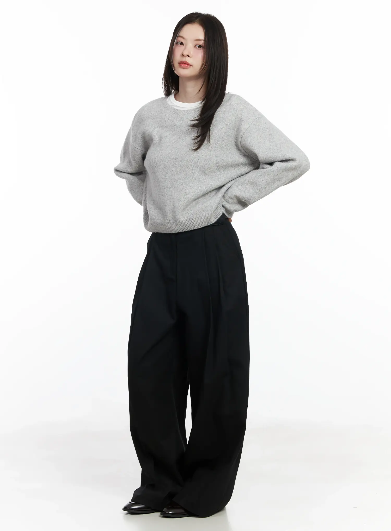 Wide-Leg Cotton Trousers IF520 - Image 7