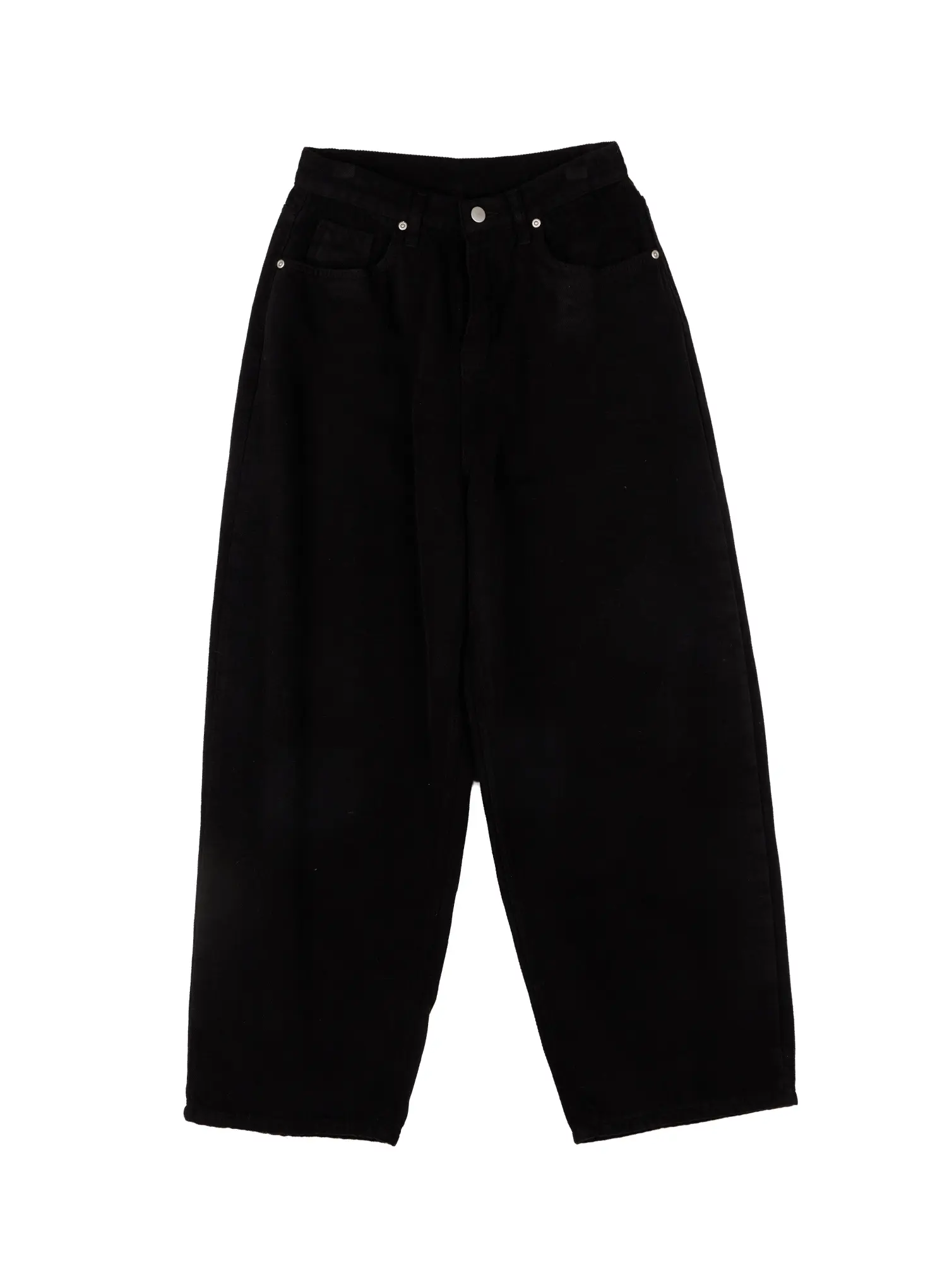 Wide Leg Fleece-Lined Cotton Pants CD531 - Image 11