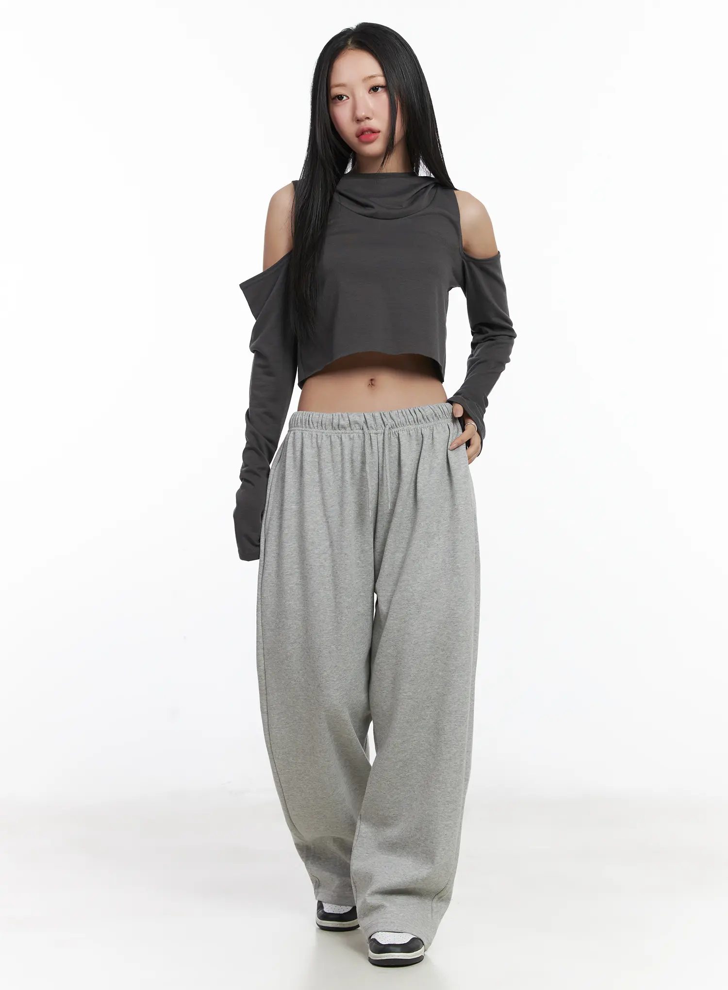 Wide Leg Graphic Sweatpants CD529 - Image 5