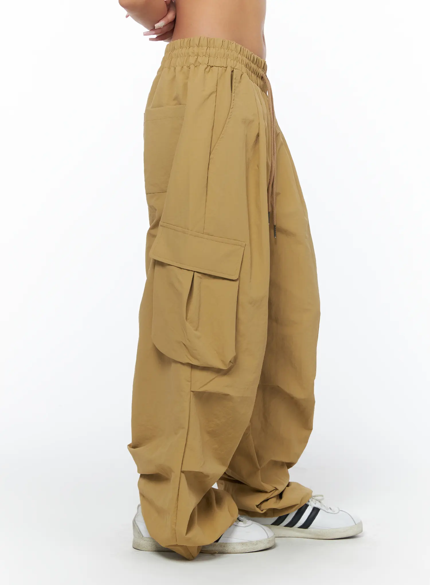Wide Leg Parachute Style Pants CA517 - Image 3