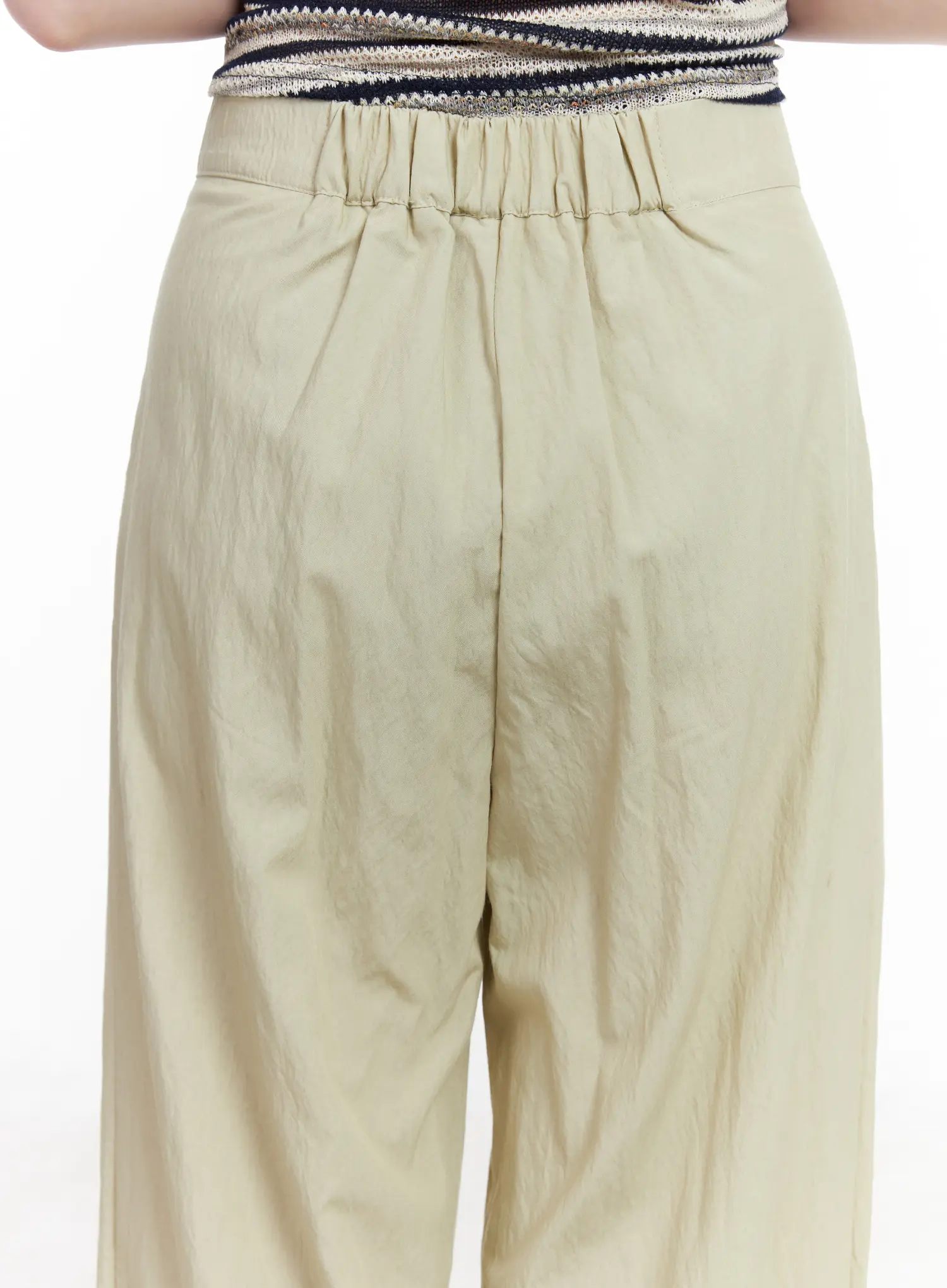 Wide Leg Pintuck Trousers CA509 - Image 6