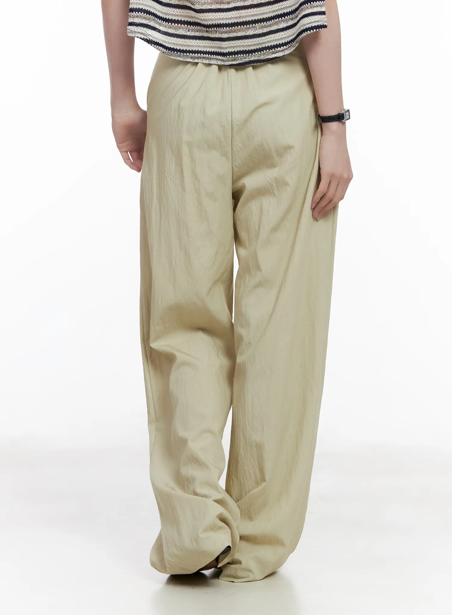 Wide Leg Pintuck Trousers CA509 - Image 7
