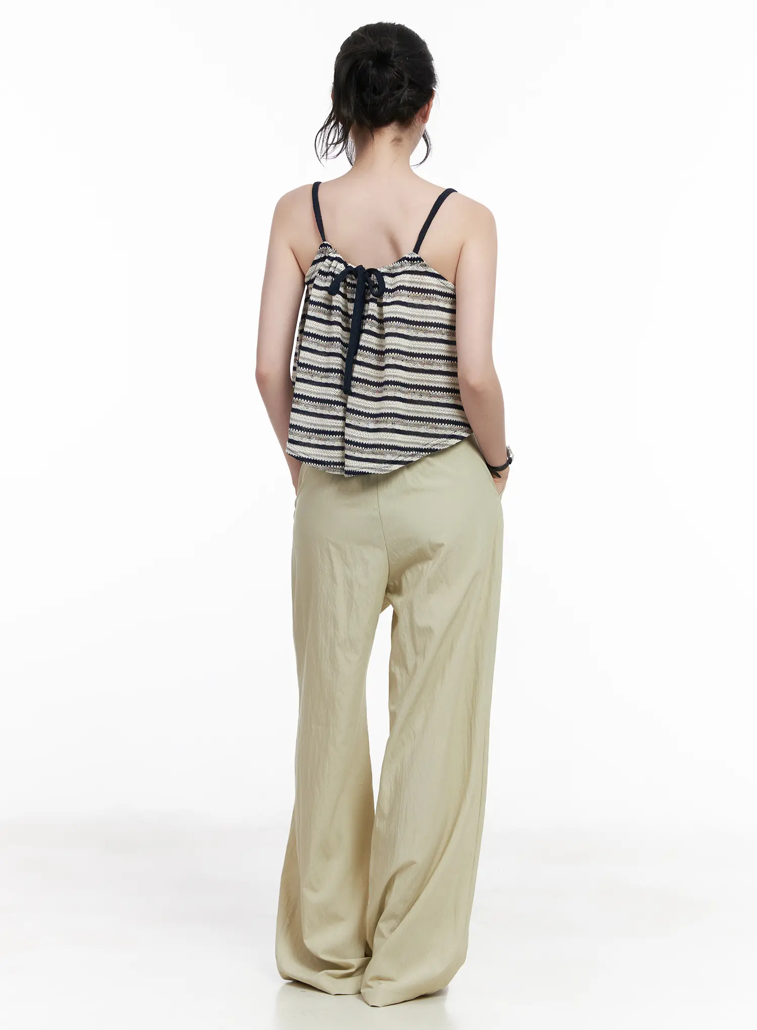 Wide Leg Pintuck Trousers CA509 - Image 8