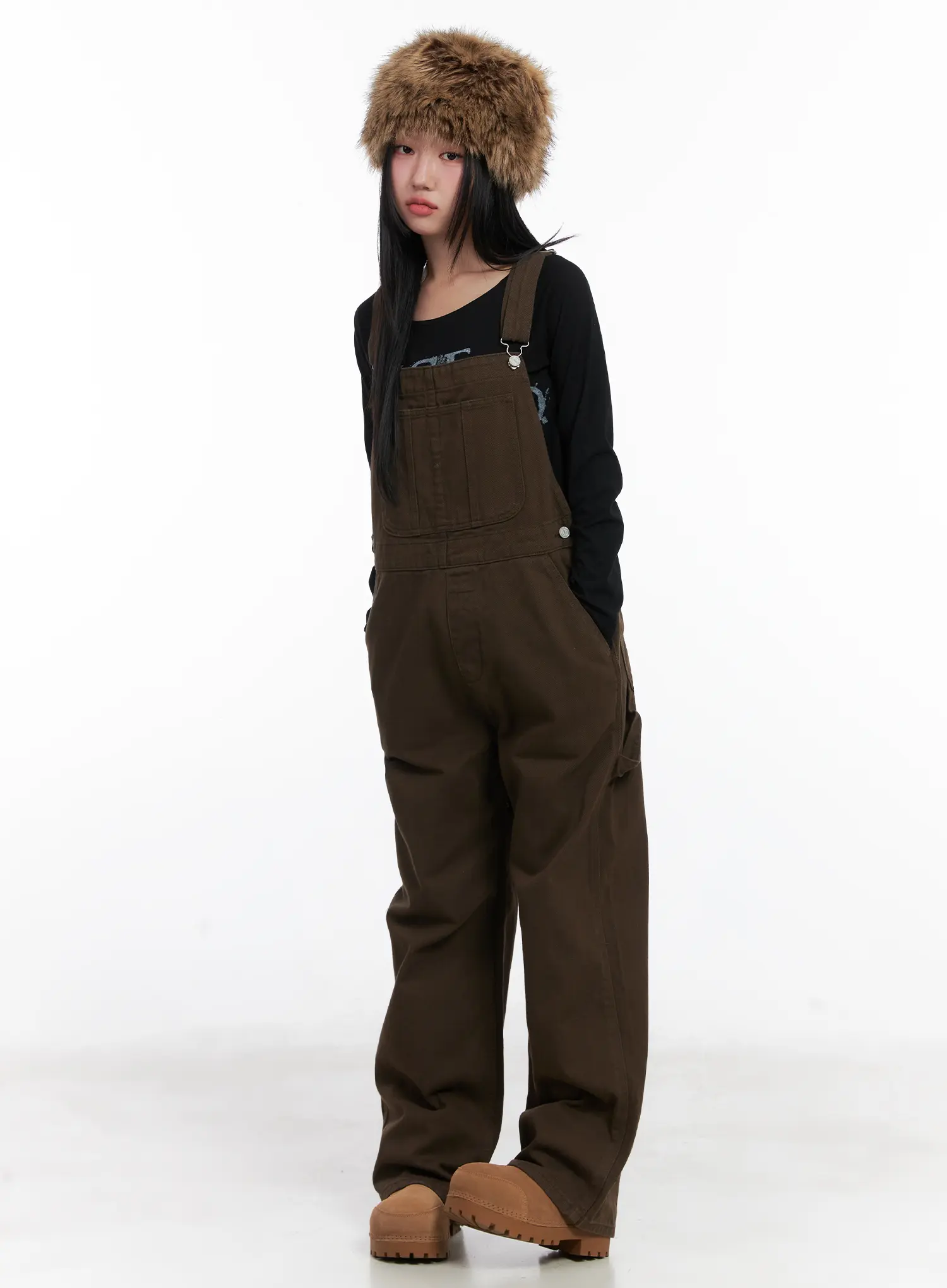 Wide Leg Pocket Overalls CD501 - Image 2