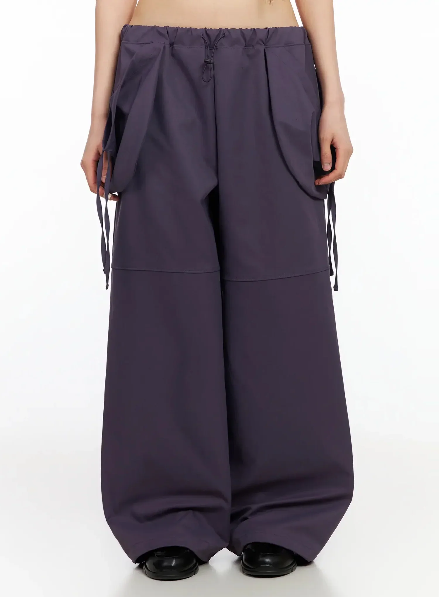 Wide Leg Pocket String Pants IA523