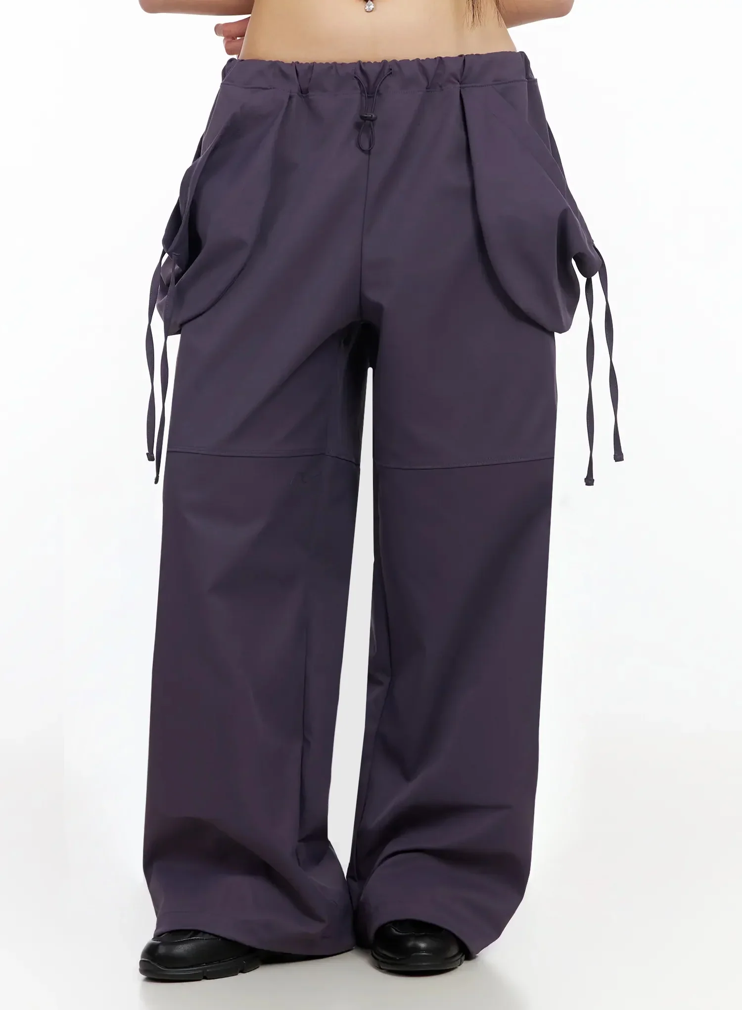 Wide Leg Pocket String Pants IA523 - Image 10
