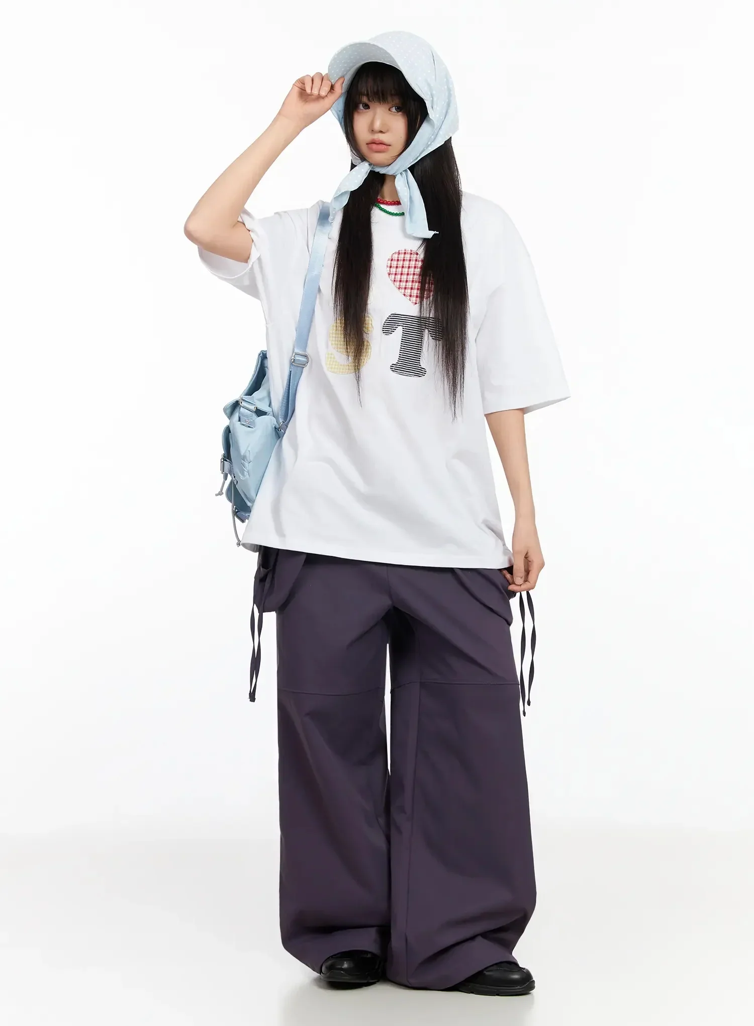 Wide Leg Pocket String Pants IA523 - Image 2