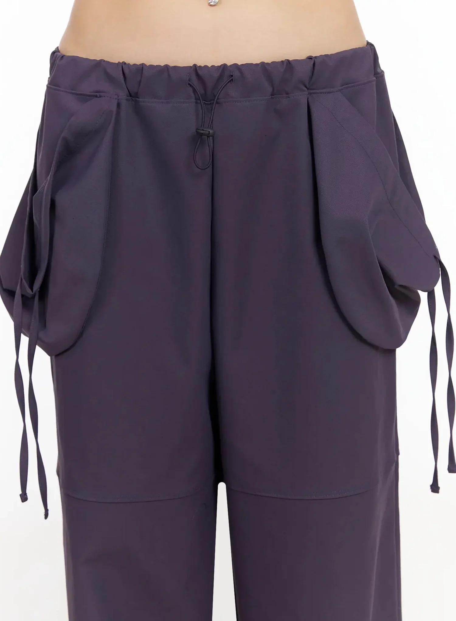 Wide Leg Pocket String Pants IA523 - Image 4