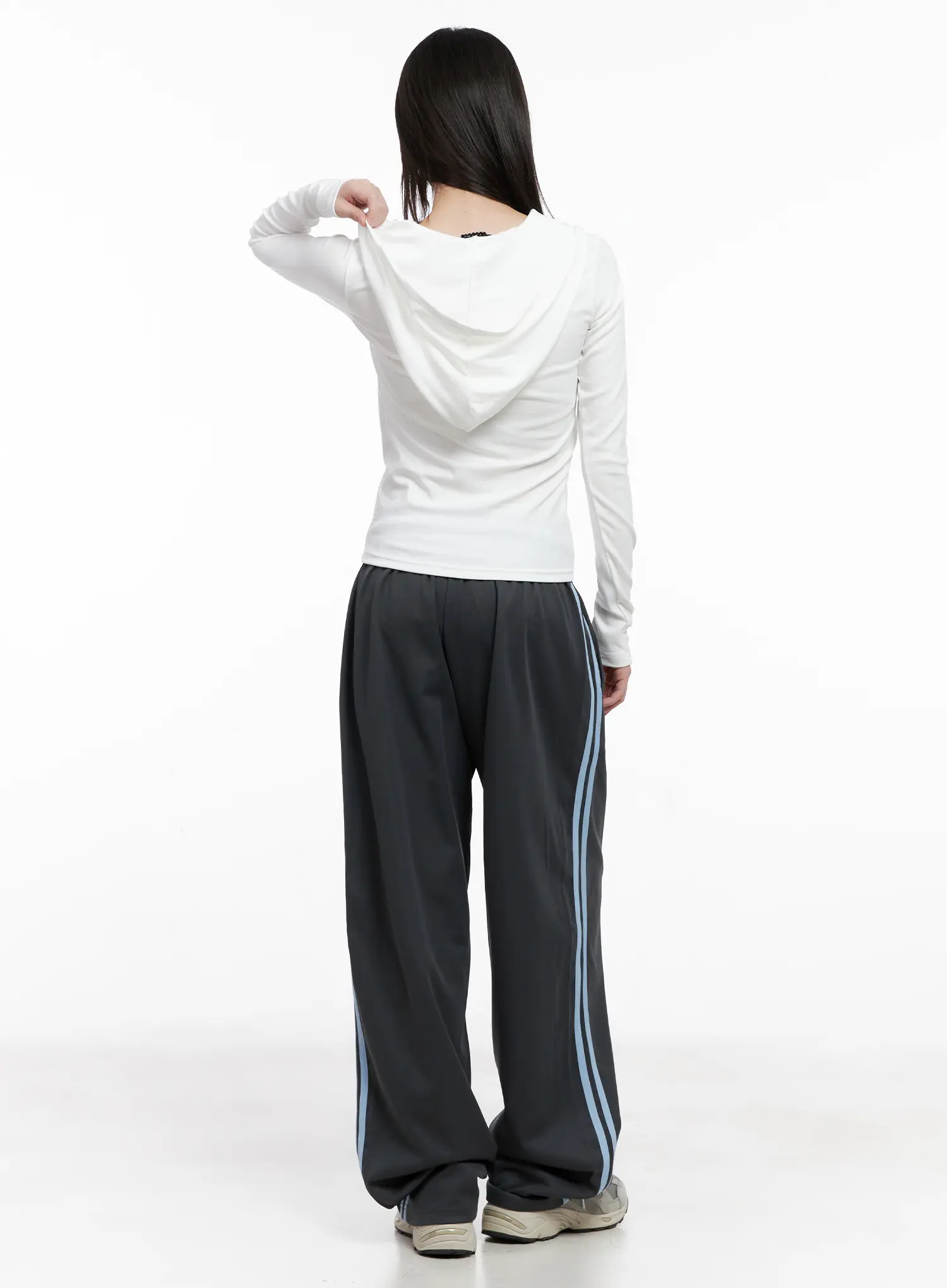 Wide-Leg Striped Track Pants CG519 - Image 7