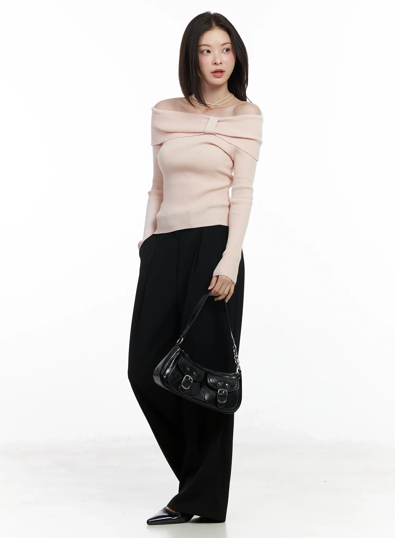Wide-Leg Tailored Pants IF520