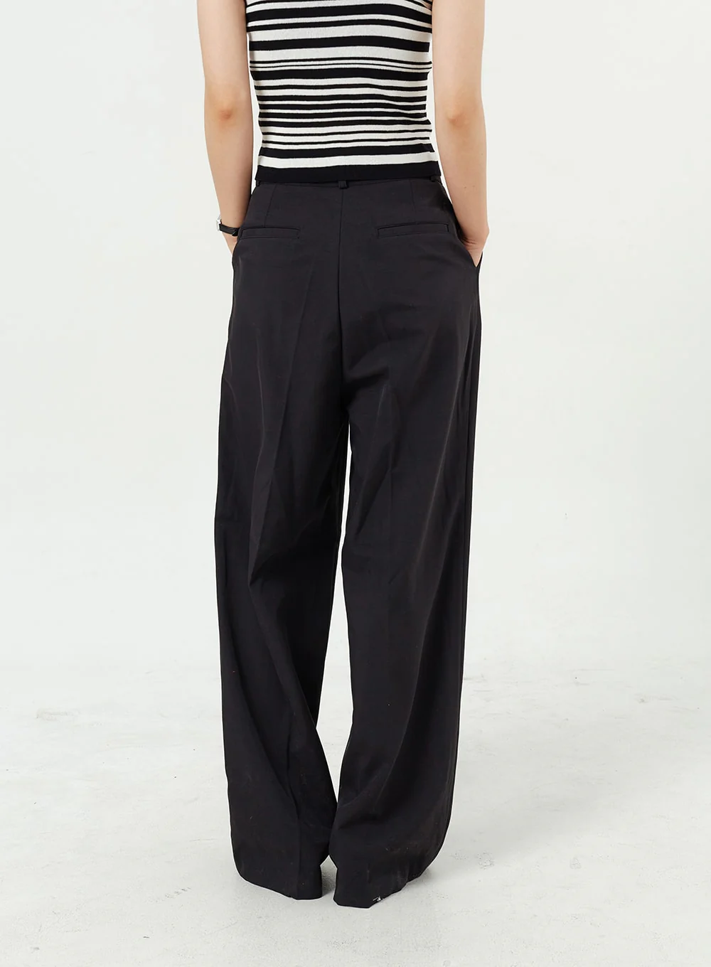 Wide Leg Tailored Pants OM309 - Image 5