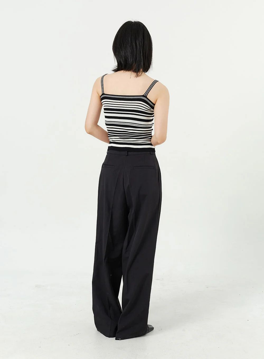 Wide Leg Tailored Pants OM309 - Image 6