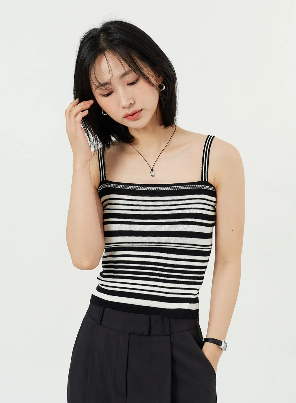 Wide Leg Tailored Pants OM309 - Image 7