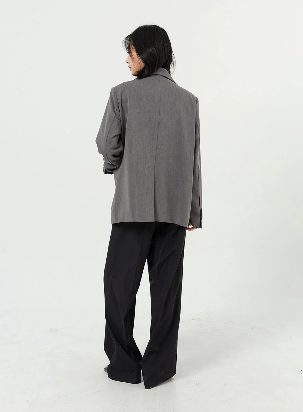 Wide Leg Tailored Pants OM309 - Image 9