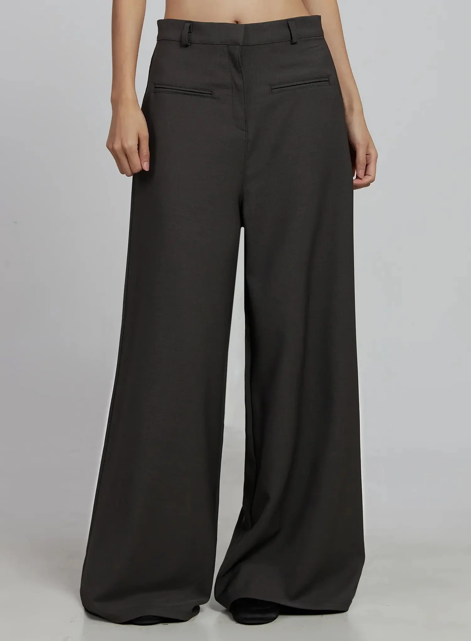 Wide Leg Tailored Trousers IM520 - Image 5