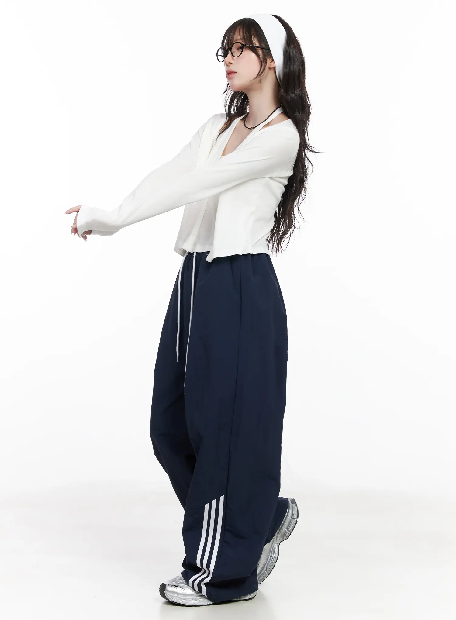 Wide Leg Track Pants CF523 - Image 2