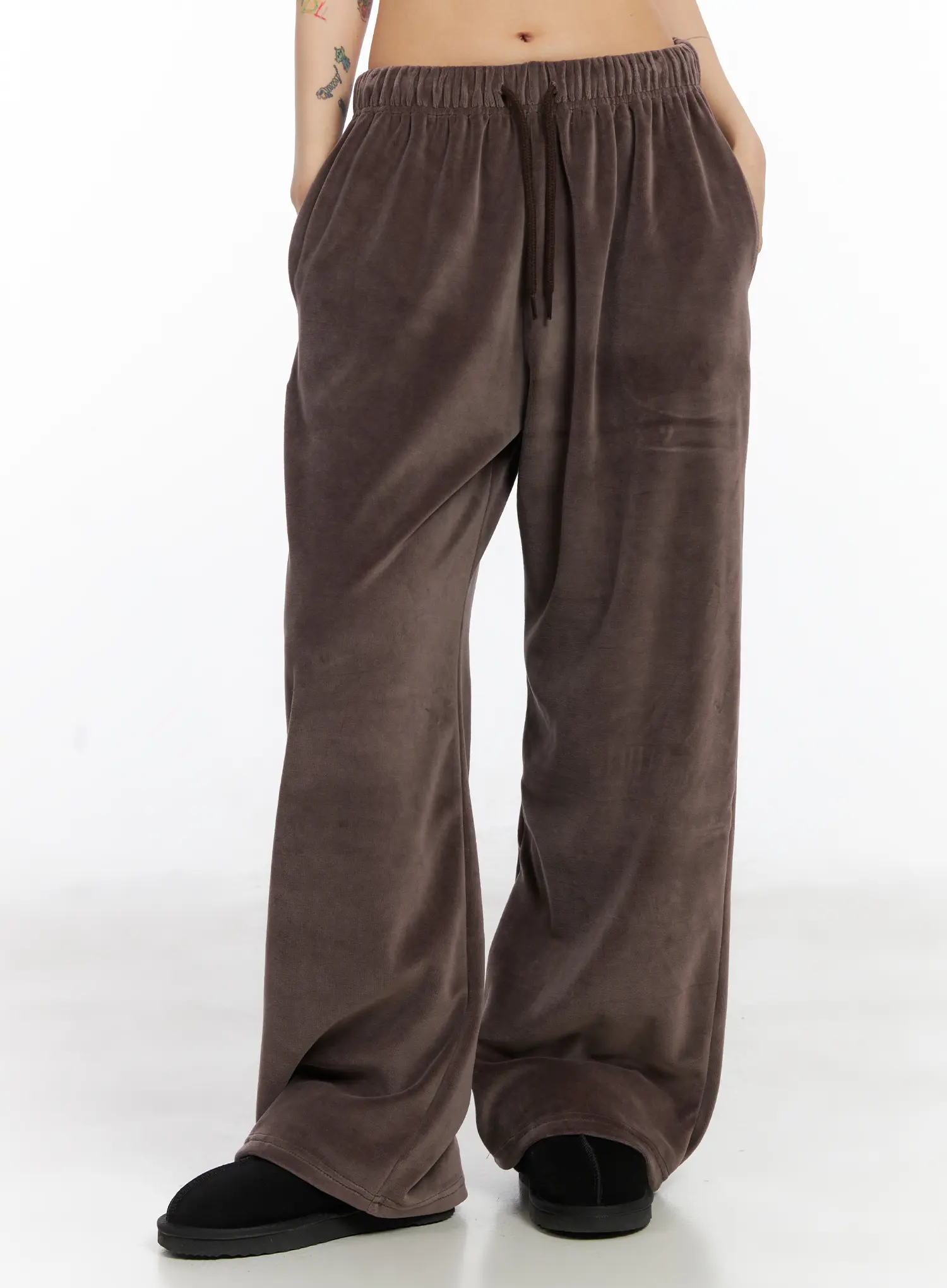 Wide Leg Velvet Track Pants CD508 - Image 2