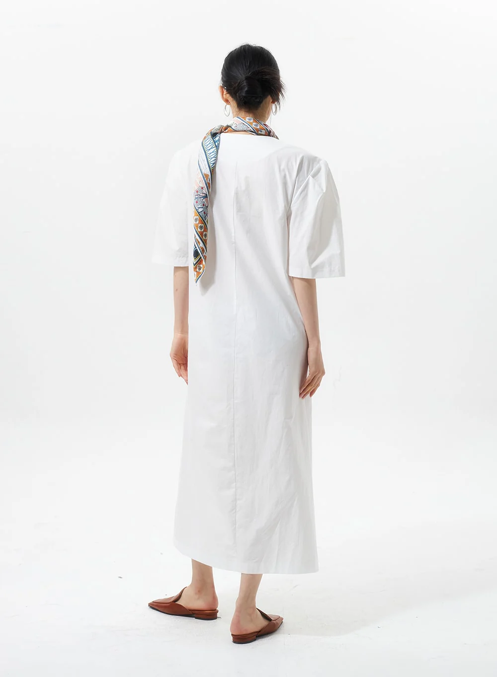 Wide Maxi Shirt Dress IU326 - Image 12