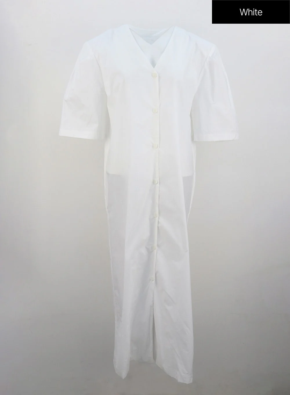 Wide Maxi Shirt Dress IU326 - Image 13