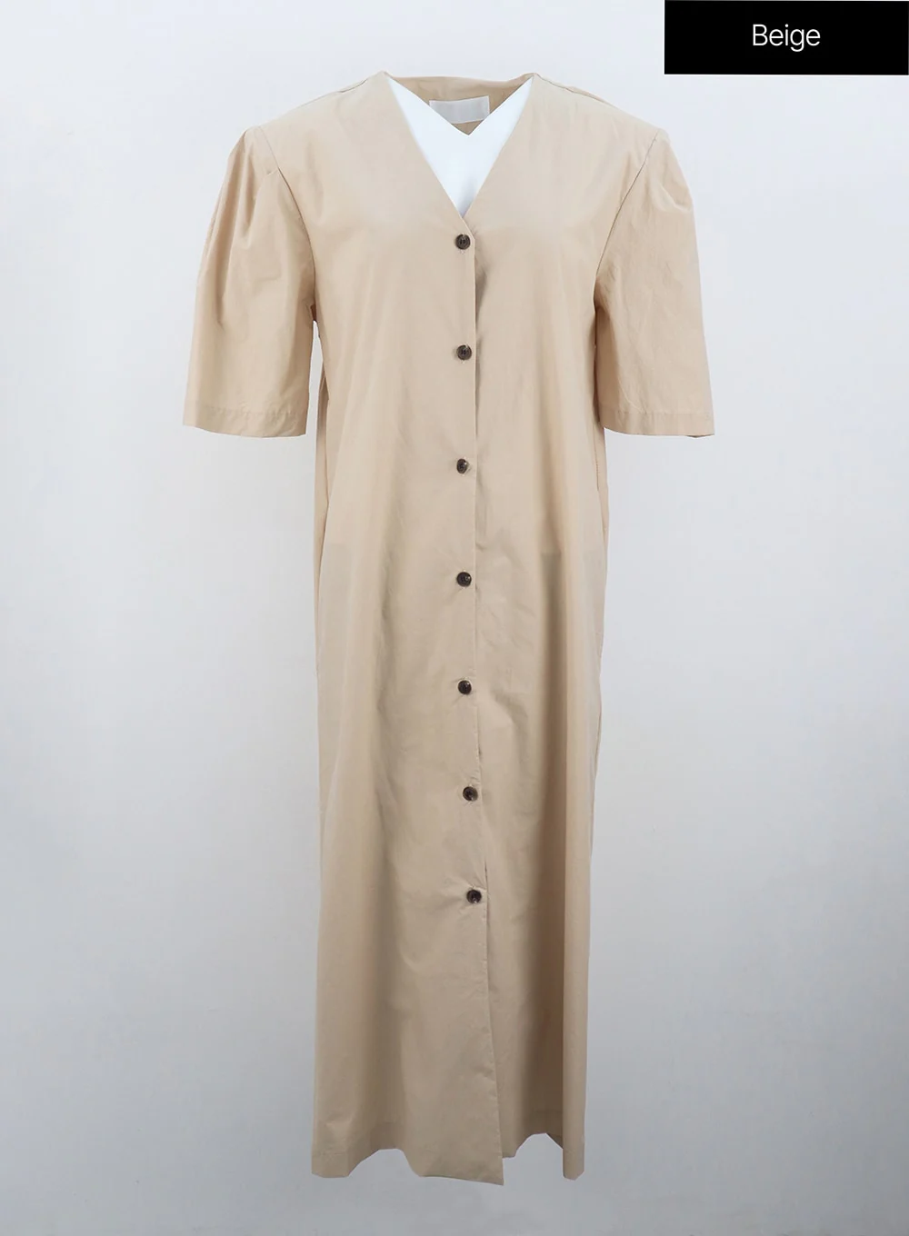 Wide Maxi Shirt Dress IU326 - Image 15