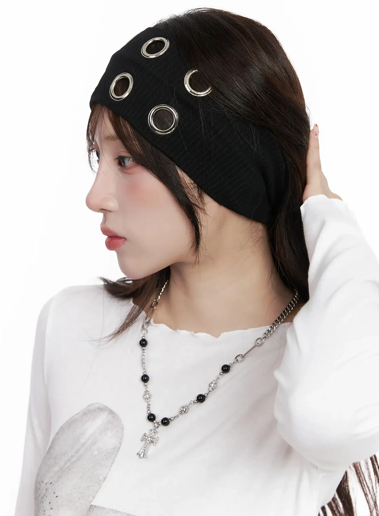 Wide Studded Hairband IN514 - Image 5