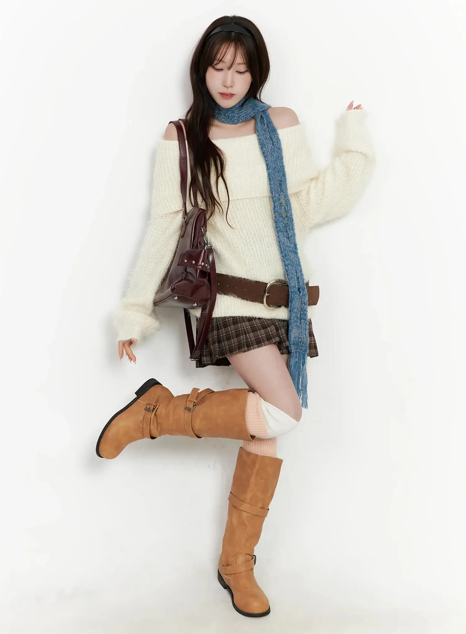 Wide Suede Belt IN503 - Image 3