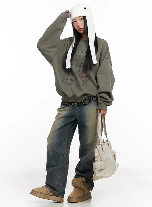 Wide Washed Jeans CS06 - Image 2
